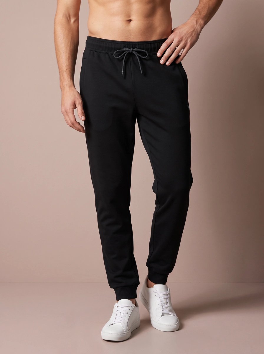 Sjeng Sports DECIMUS - Maat: S Black - Tennis Broek Mannen - Sportbroek - 92% polyester, 8% elastaan, powerstretch