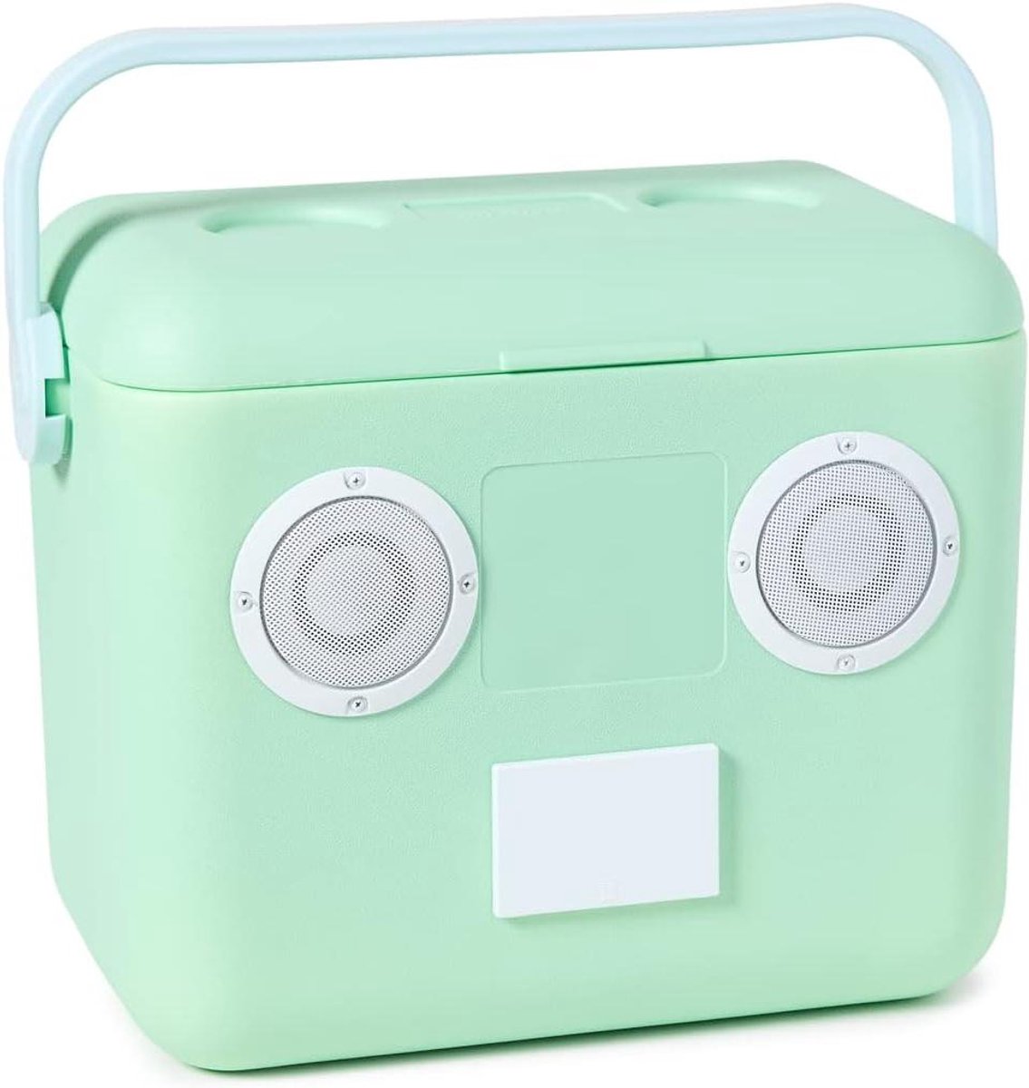 Strandkoelbox - Picknick koelkast - Muziek luisteren - Ingebouwde radio - 15 Liter - Mintgroen