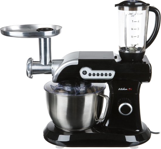 Kneedmachine - Keukenrobot - Bakken en Mixen - Krachtige Motor - 6 Liter Kom - Zwart — afbeelding 3