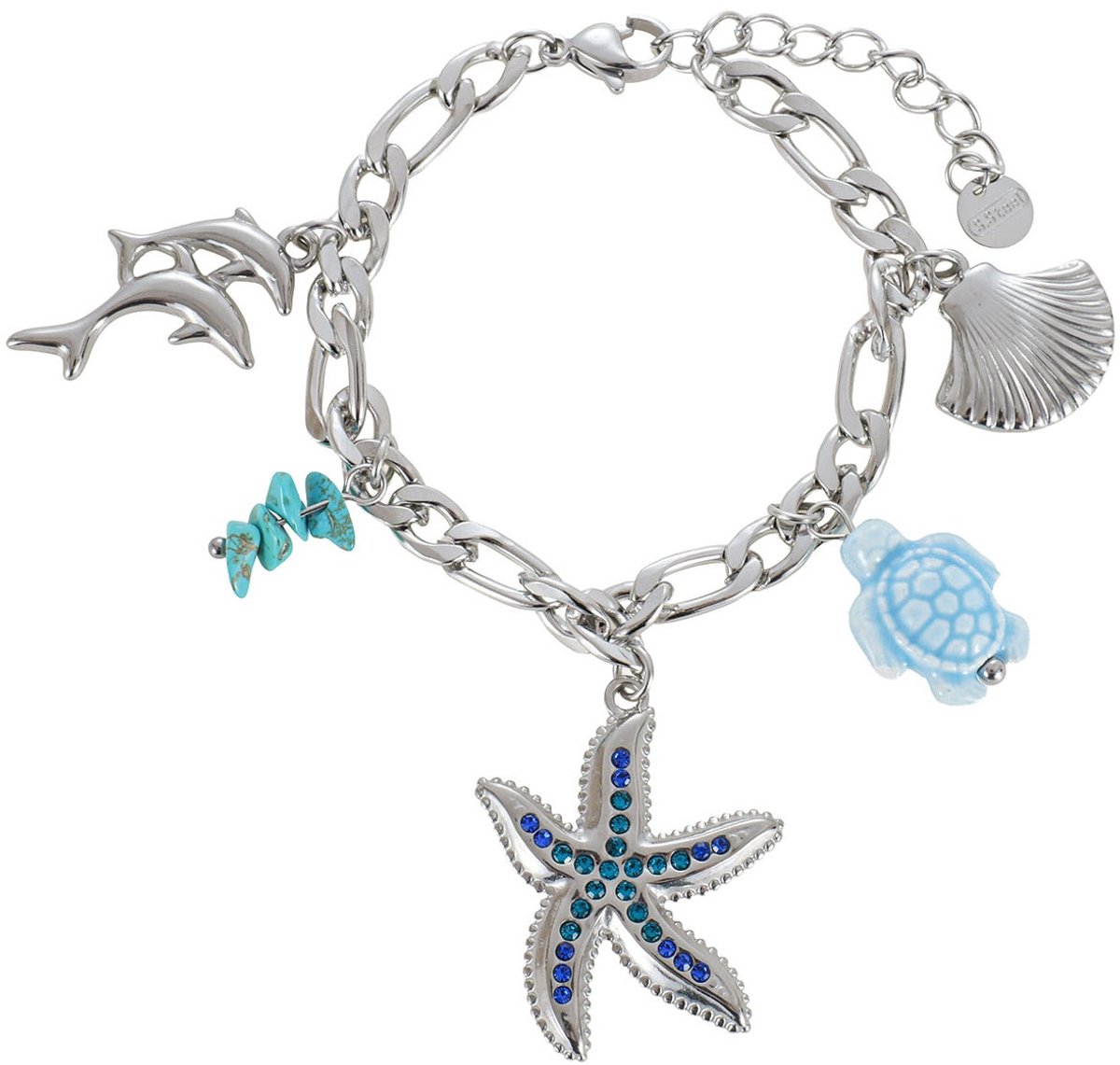 D-F3.2 B1160-002S S. Steel Bracelet Charms - 16-21cm