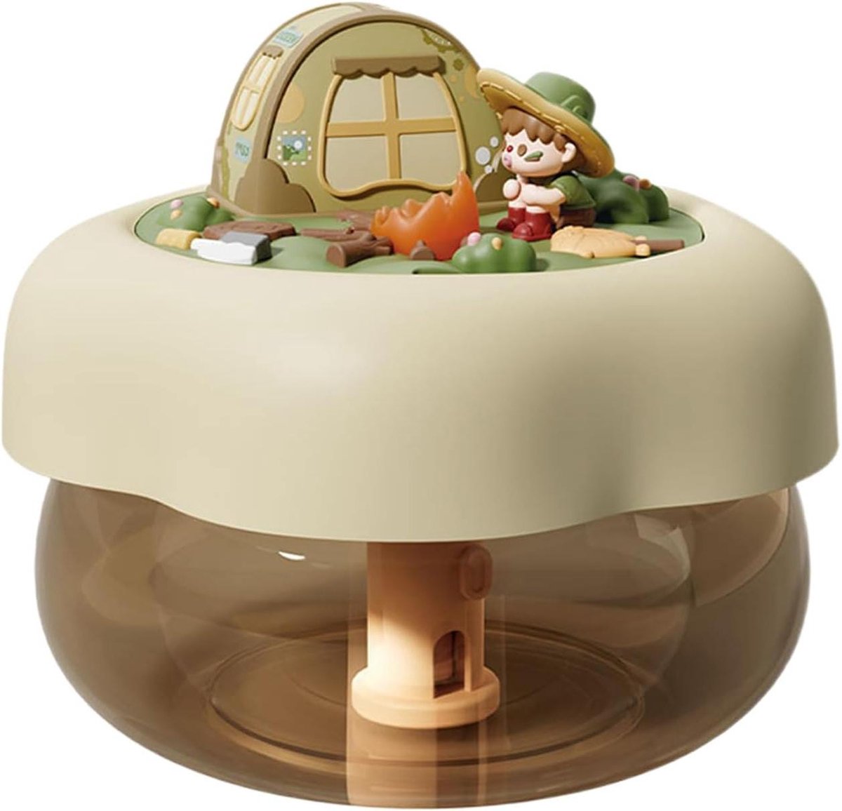 Luchtbevochtiger Slaapkamer - Stille Vernevelaar - Droge Lucht Bestrijden - Automatische Uitschakeling - 400 ml - Meerkleurig