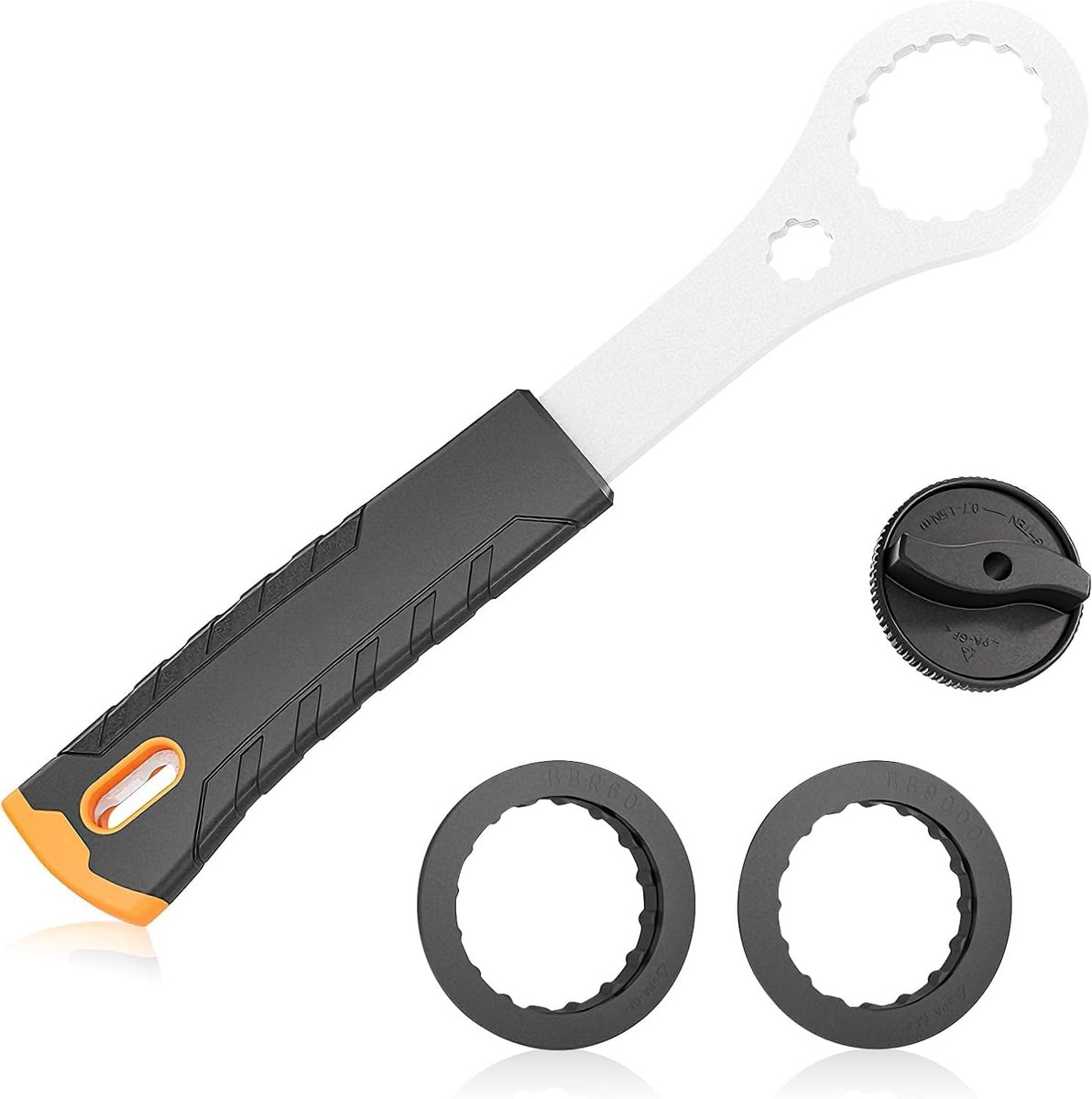 Lock Fietsgereedschap Centerlock met 2 adapters en 1 crankafdekkingsgereedschap, compatibel met Hollowtech II, BB9000, BBR60 voor Shimano