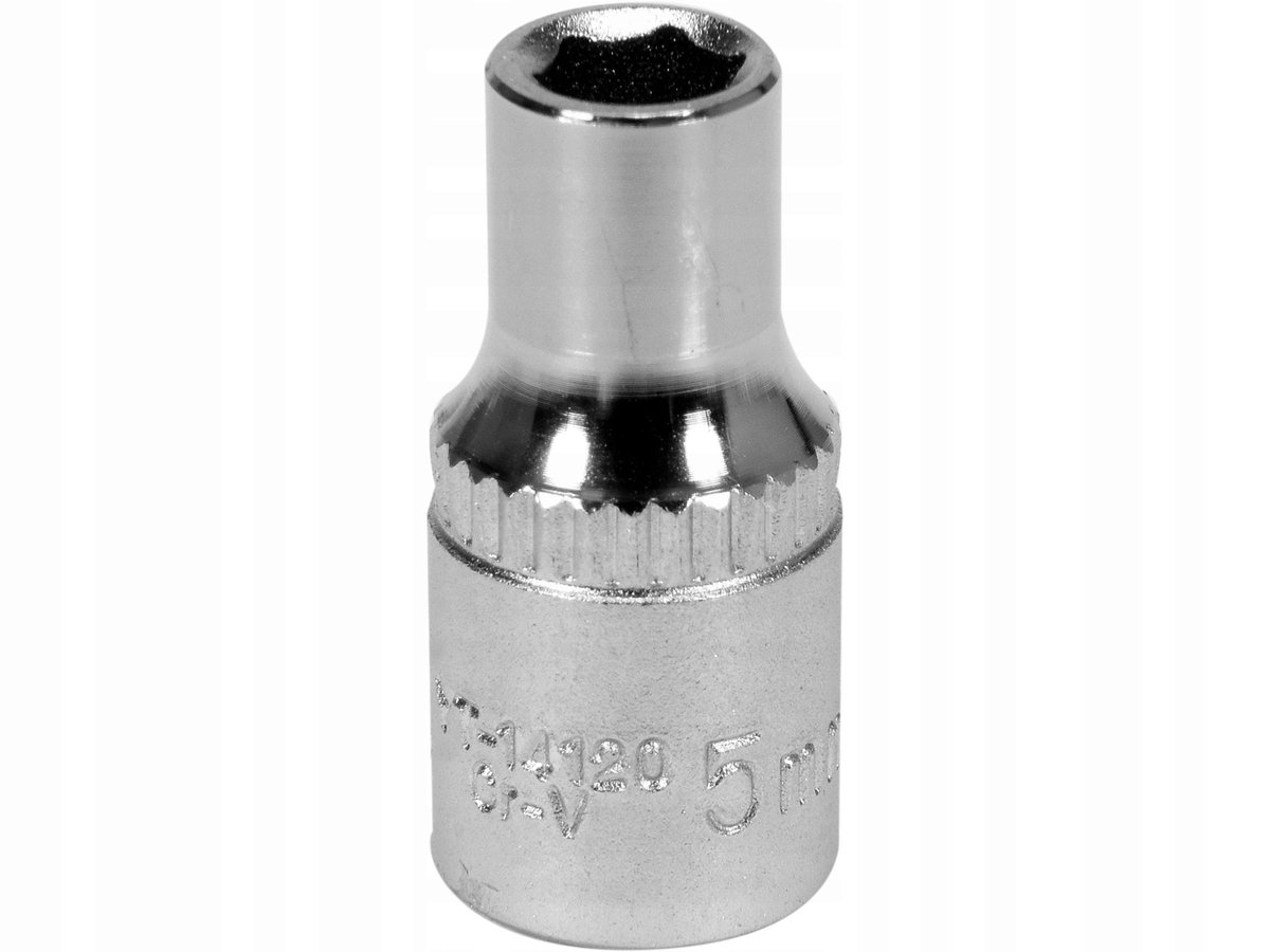 Yato 5mm 1/4" dopsleutel, CrV, chroom, AS-DRIVE
