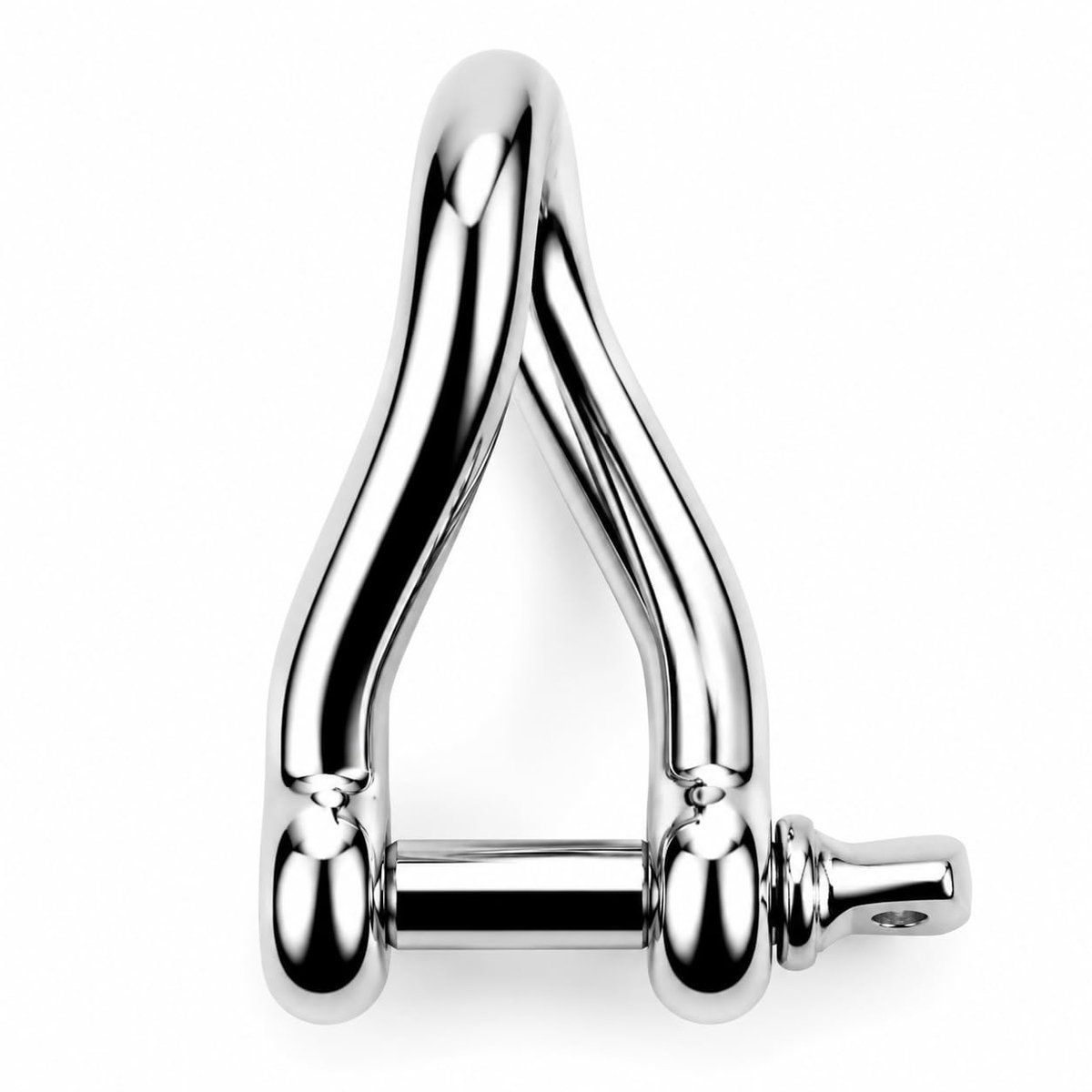 Ronde shackle RVS A4 (AISI 316), 12 mm | Flexibel voor kettingen en lijnen, Maritieme sluiting, Corrosiebestendig, Set van 2