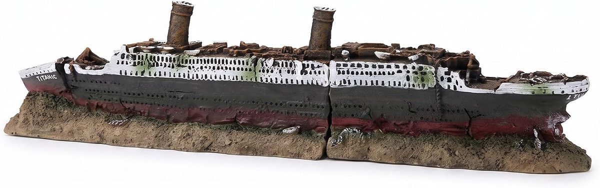 Wrak Ornamenten titanic Titanic Verloren Gesloopte Boot Schip Aquarium Decoratie Ornament Wrak Ornamenten titanic Dekoracje titanic fish tank ornaments Ornamente