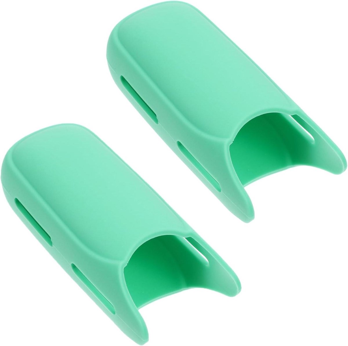 Krultang Hoes - Isolerende Grip - Haar Styling - Hittebestendig Siliconen - 2 Stuks - Groen
