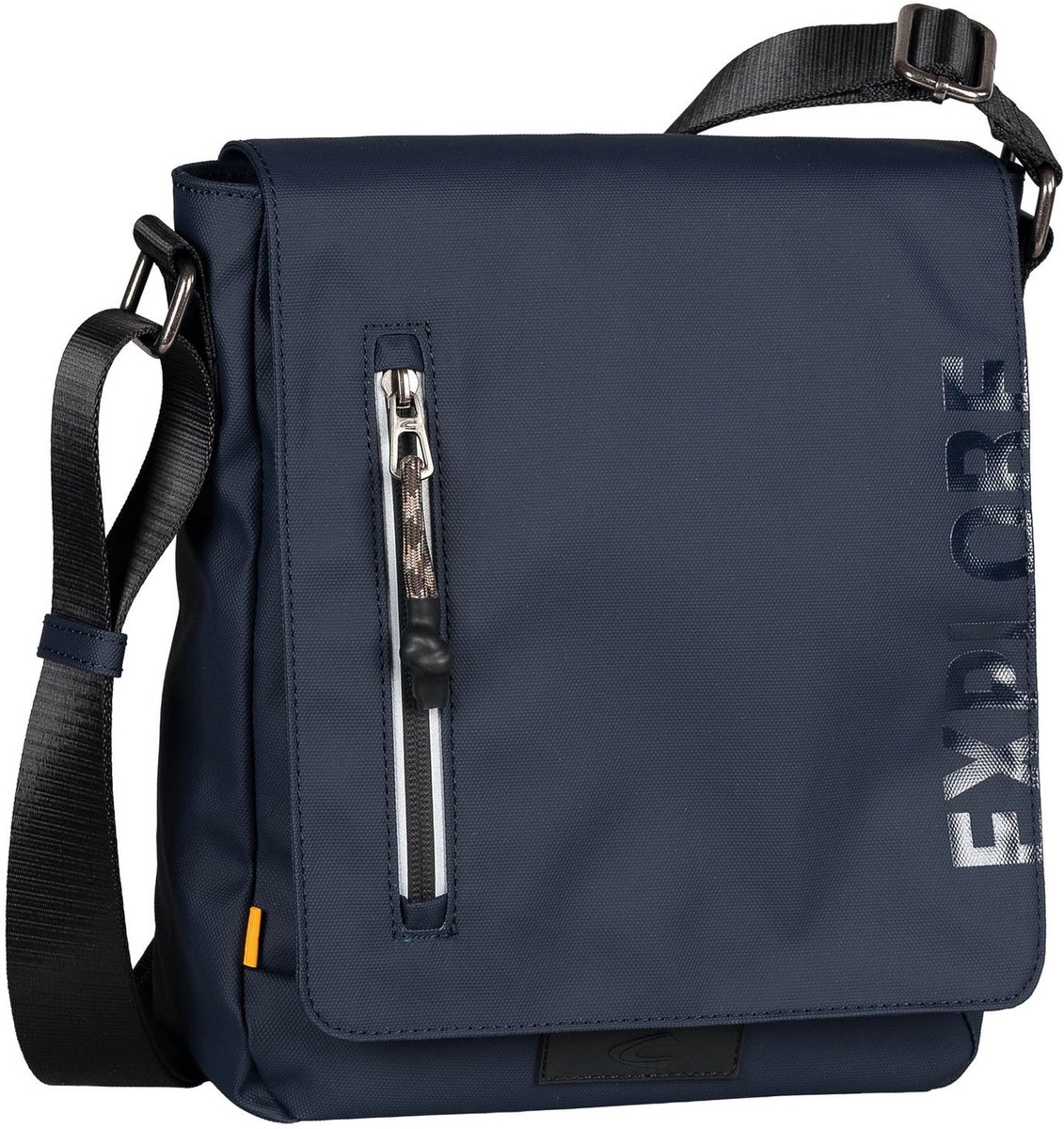 camel active schoudertas Explore Flap Bag Top Zip Dark Blue donkerblauw