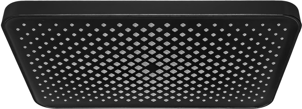 Rea - Rechthoekige Regendouche Js-032 Black - 21 x 38 x 2 cm