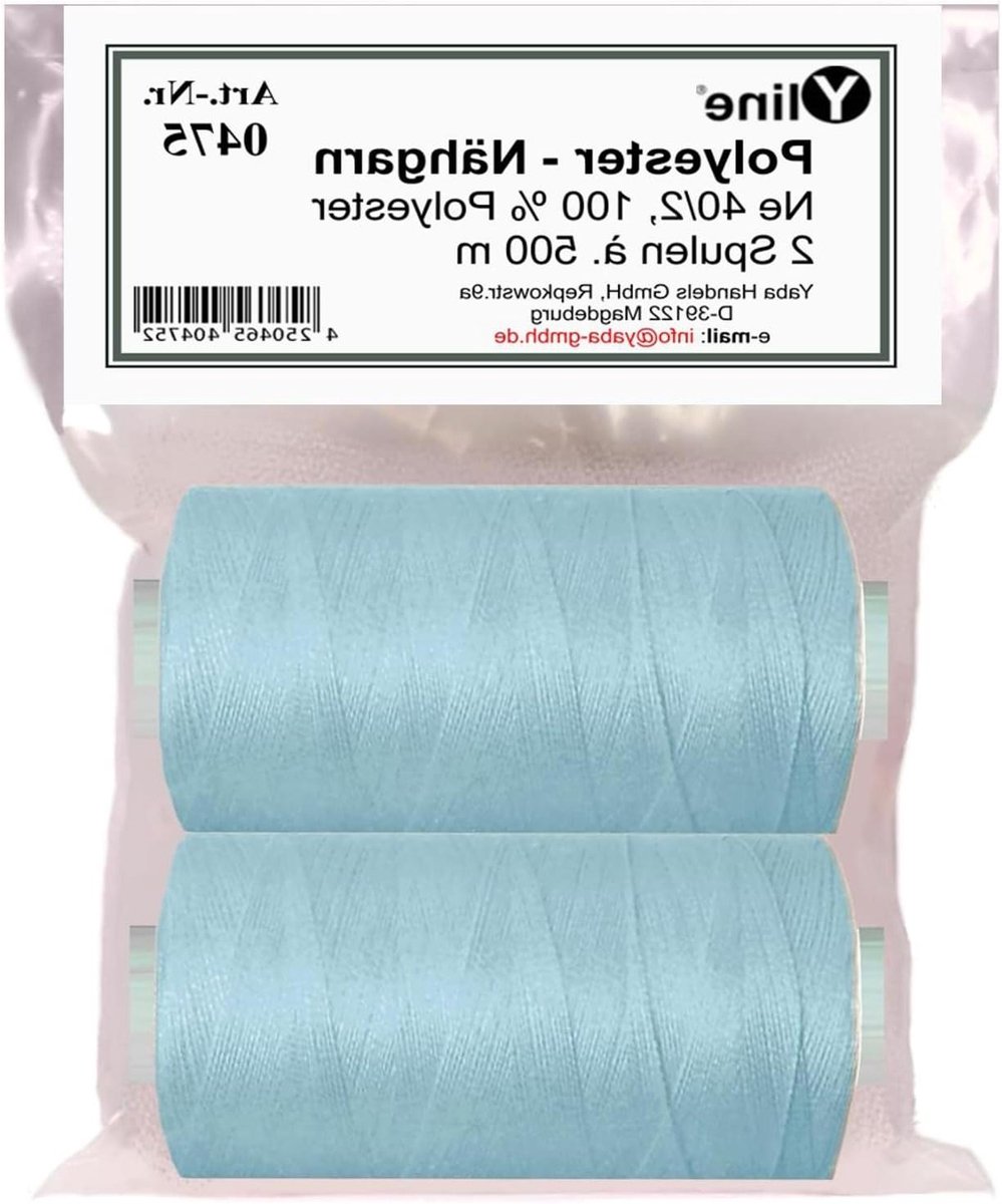 Naaigaren Polyester - Naaimachine Garen - Kleding Maken - Krimpvrij Kleurvast - 1000 Meter - Lichtblauw