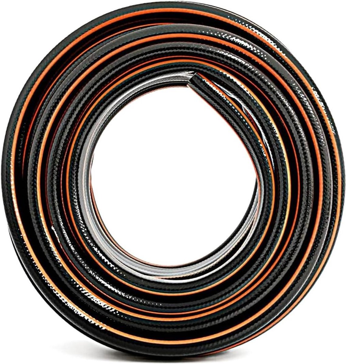 Tuinslang - Waterslang Irrigatie - Planten Water Geven - 10 Jaar Garantie - 1 Inch 20 Meter - Zwart Oranje