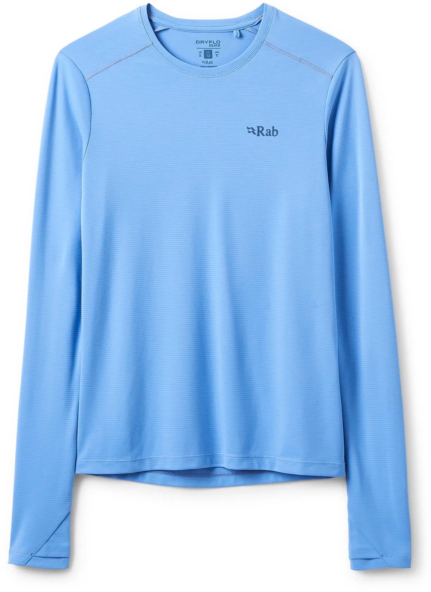RAB Force LS Tee Womens bird Blauw