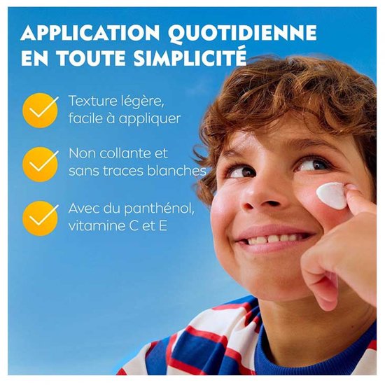 NIVEA Sun Kids Daily UV Protect Zonnebrand SPF50+ - Zonnebrandcrème - Parfumvrij & niet Plakkerig - met Vitamine C&E - 100ml