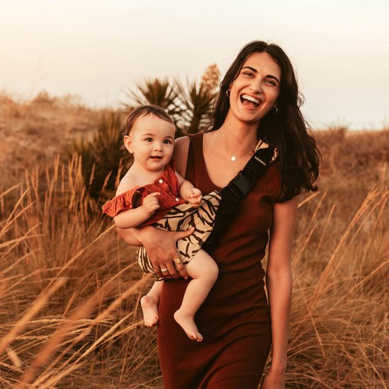 Wildride Kinderdrager Zebraprint Bruin - Draagzak voor kinderen van 9 maanden tot 4 jaar - Tot 20 kg - Baby Carrier Lichtgewicht & Draagbaar van Merkloos — afbeelding 3