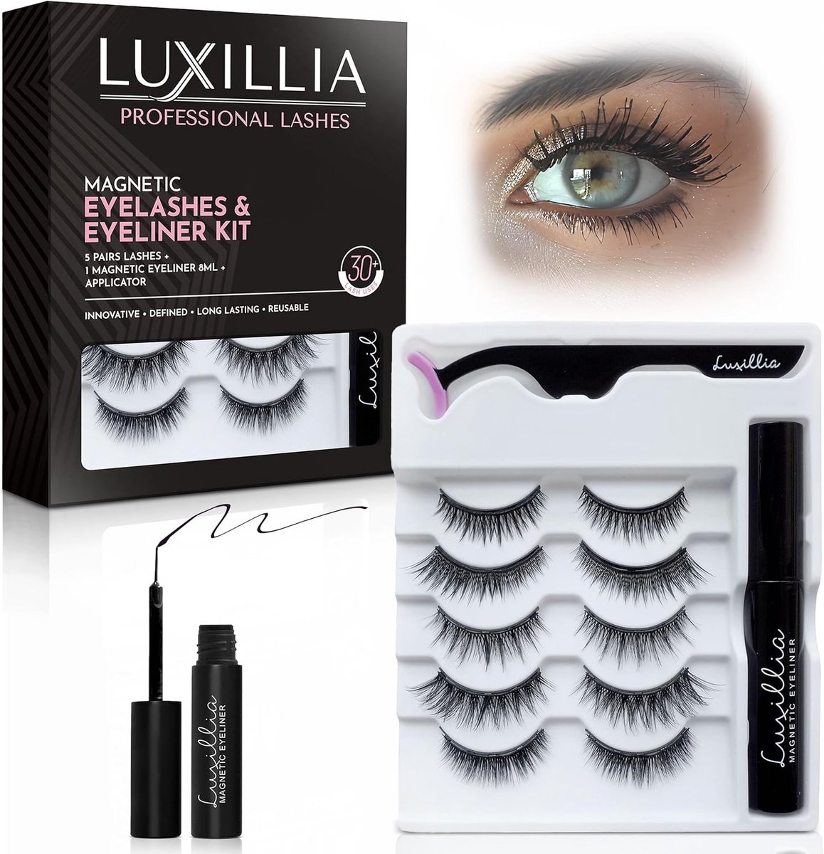 Magnetische Wimperextensions - Nepwimpers - Ogen Accentueren - Zonder Lijm - 5 Sets - Natuurlijk