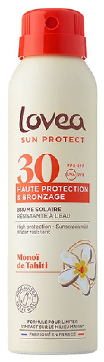 Lovea Monoï de Tahiti Hoge Bescherming Bruiningsnevel SPF30 150 ml
