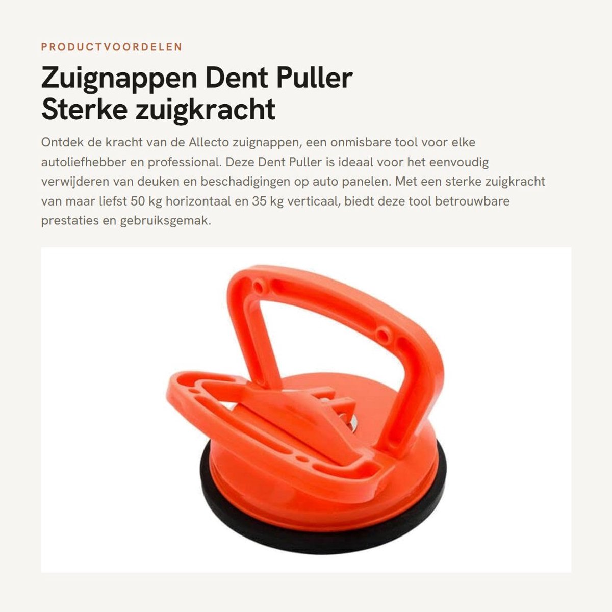 Dailygoods- Zuignap 115mm - 50kg horizontale zuigkracht - 35kg verticale zuigkracht - geschikt voor glas/tegels - handig in gebruik - duurzaam materiaal