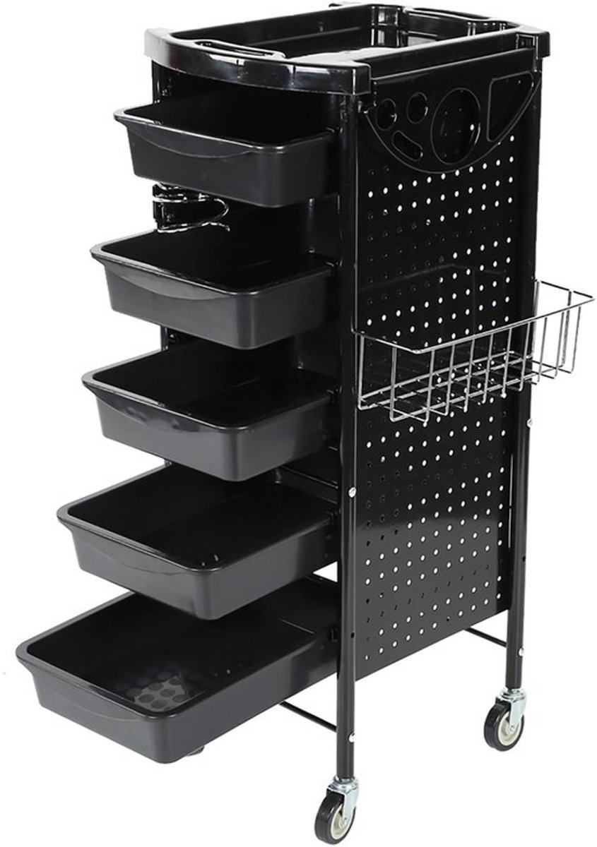 Dailygoody - Verstelbaar Salon Trolley, 6 TierOpslag