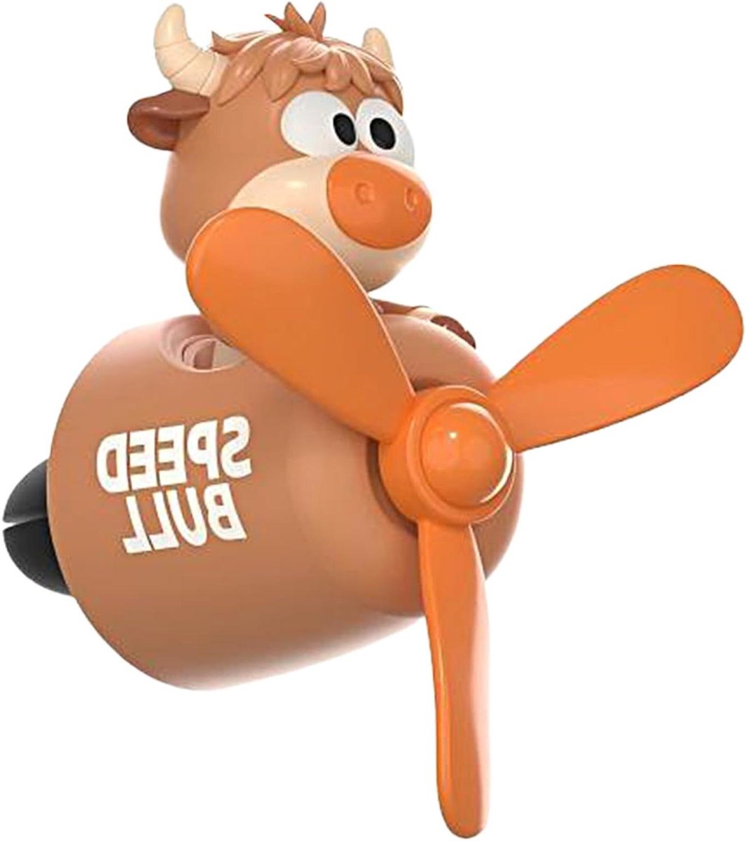 Auto Geurverfrisser - Luchtverfrisser Decoratie - Ontspannen Rit - Draaiend Vliegtuigmotief - 7x5.2x5.8cm - Multi