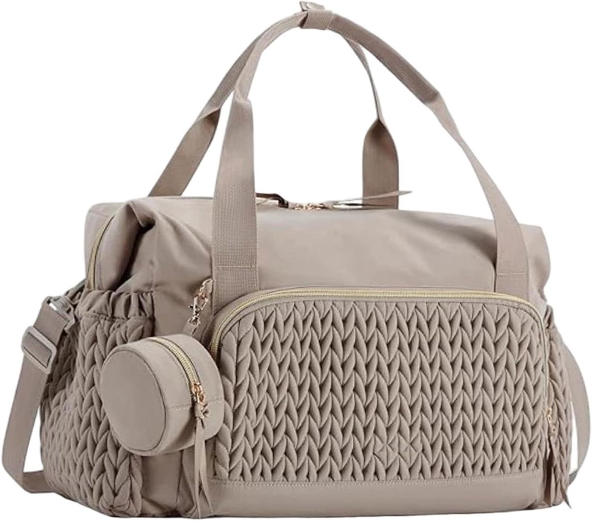 Luiertas Tote - Moederschapstas Ziekenhuis - Baby Benodigdheden - Grote Capaciteit - 50 x 35 x 3 cm - Bruin