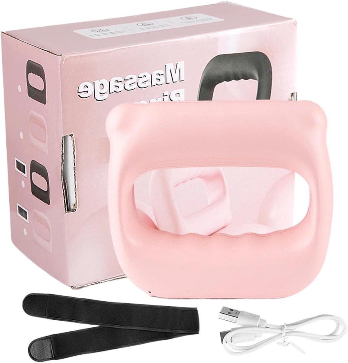 Draagbare Massager - Spierontspanning Apparaat - Spieren Herstellen - Hoge Intensiteit Vibratie - 14 x 13 cm - Zwart
