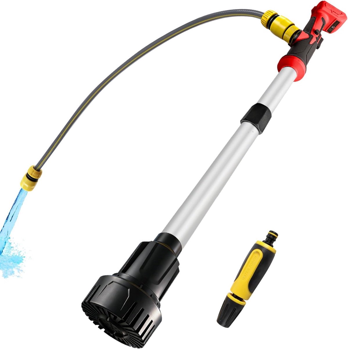Wireless Rod Water Pump Compatible with Milwaukee M18, Flow Rate 3600 L/h, Portable Water Pump with 3/4 Inch Hose - ShopVlot