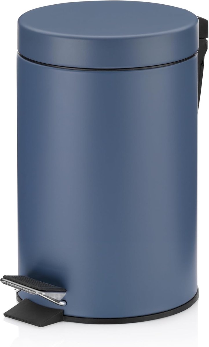 24292 Pedaalemmer, vuilnisbak, 3 l, metaal, Monaco, mauve blauw