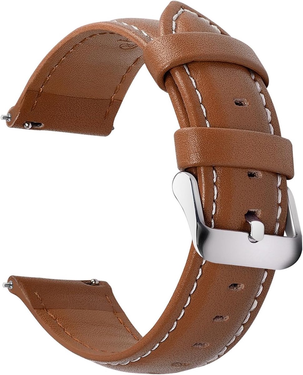 horlogeband, Axus serie lederen band vervangende horlogeband met roestvrijstalen metalen sluiting voor mannen vrouwen 14mm 16mm 18mm 19mm 20mm 22mm 24mm