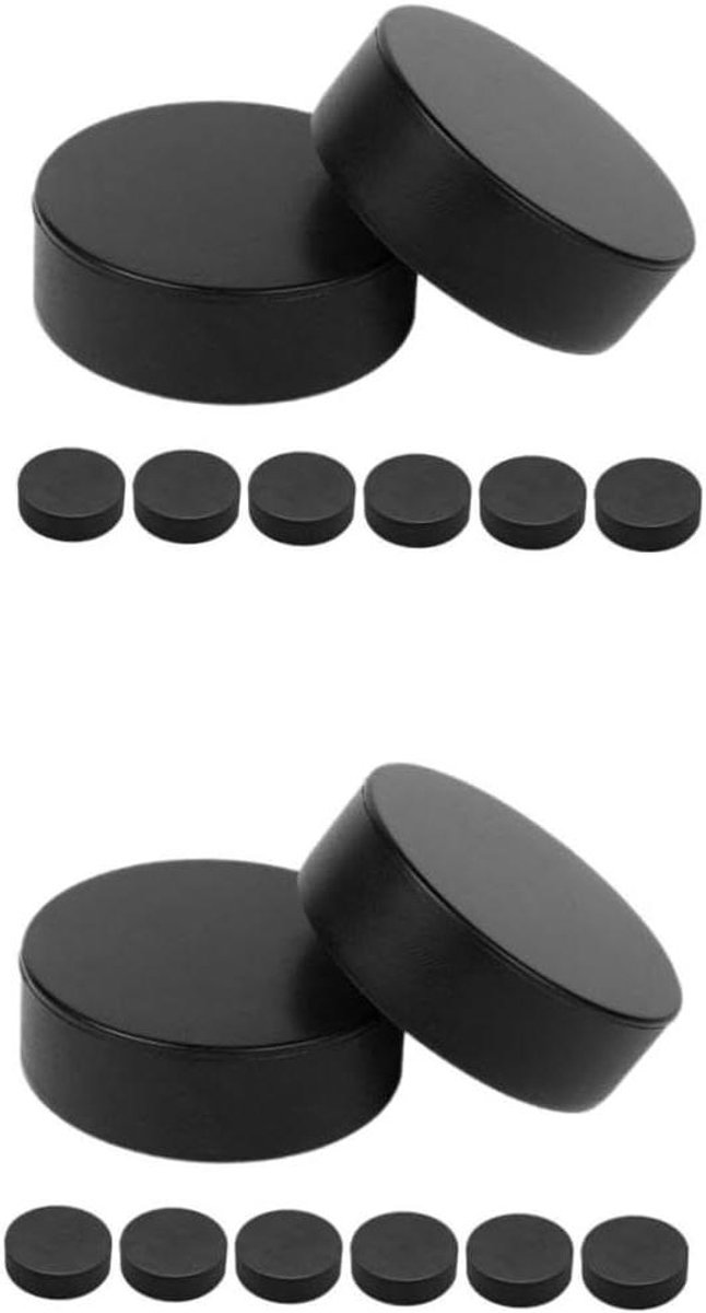 Hockey Trainingspucks - Pucks voor Hockey - Hockey Oefenen - Consistente Prestaties - 7.5 x 7.5 x 5 cm - Zwart