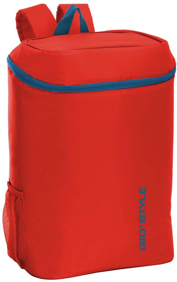 SnelShoppen - Giostyle Frio 123 Thermo-rugzak 20 liter - Meerkleurige polyester koeltas voor camping, picknick, feest, en dagelijks gebruik
