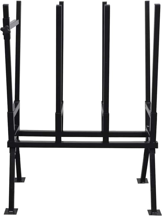 Zaagbok - Houtbok - Hout Zagen - Gepoedercoat Oppervlak - 76 x 50 x 103 cm - Zwart — afbeelding 4
