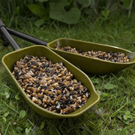 Aas Schep - Boilies Lepel - Vissen Voorbereiden - Ventilatie Gaten - Groot Formaat - Groen — afbeelding 3