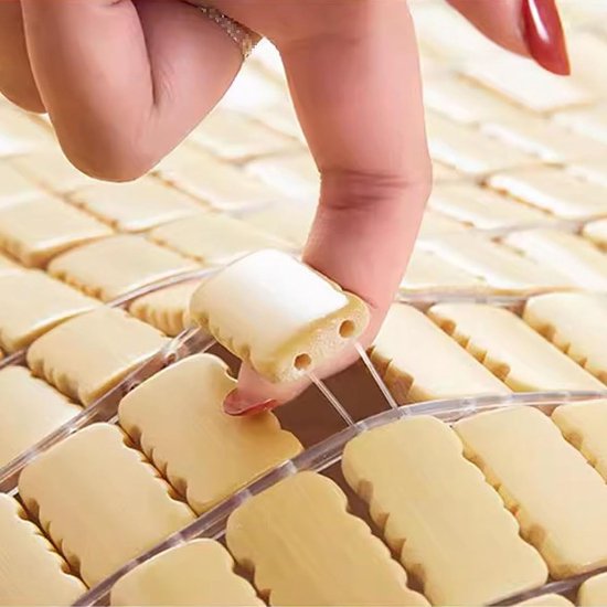 Zomerslaapmat Bamboe - Koelmat Mahjong - Koel Slapen - Glad Gepolijst Bamboe - 70 cm x 150 cm - Natuurlijk — afbeelding 2