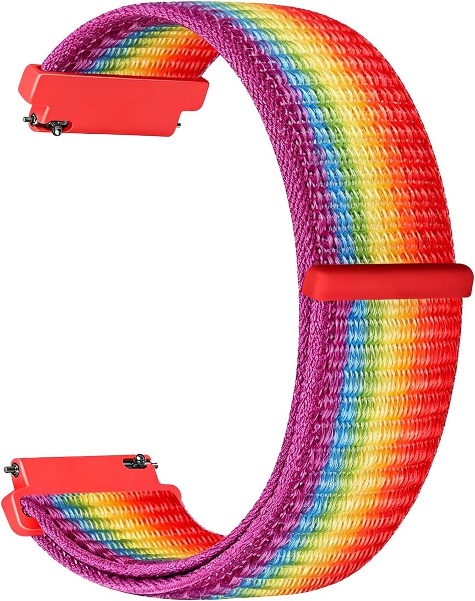 18mm 19mm 20mm 22mmNylon Sport horlogeband voor Garmin/Galaxy/Amazfit/Huawei,Verstelbaar Klittenband Unisex zachte nylon vervangingsband.