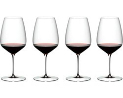 Riedel Wijnglazenset - Rode Wijnglazen - Veloce - Cabernet Sauvignon / Merlot - 829 ml - 4 Stuks