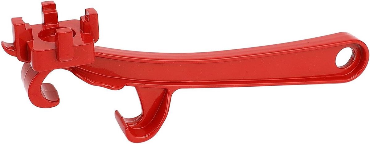 Emmeropener Gelegeerd Staal - Vatdeksel Sleutel - Vaten Openen - Antislip Groeven - 24.5 cm - Zilver
