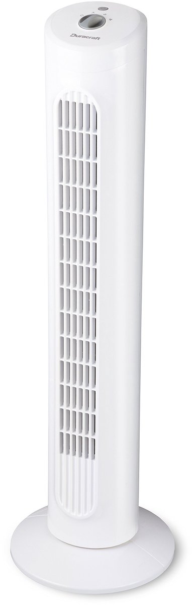 SnelShoppen - Oscillerende Torenventilator Duracraft DO1100E, Vloerventilator Wit, Ideaal voor Thuis, Kantoor, Camping, 3 Snelheden, Energiezuinig en