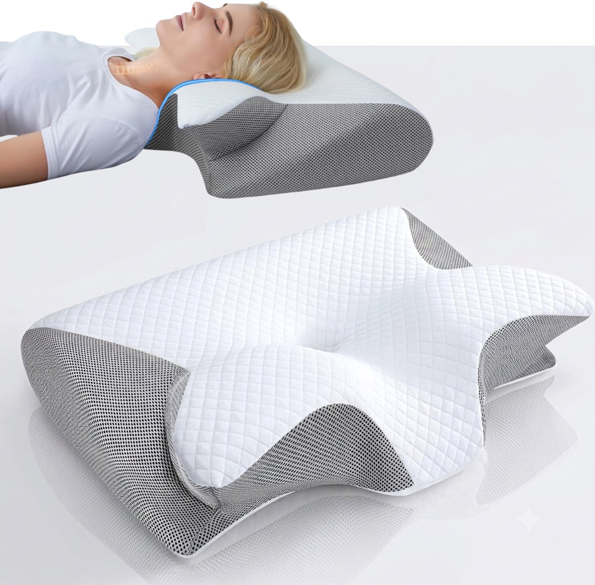 Zavio® Anti Snurk Kussen - Apneu Producten - Hoofdkussen Nekpijn