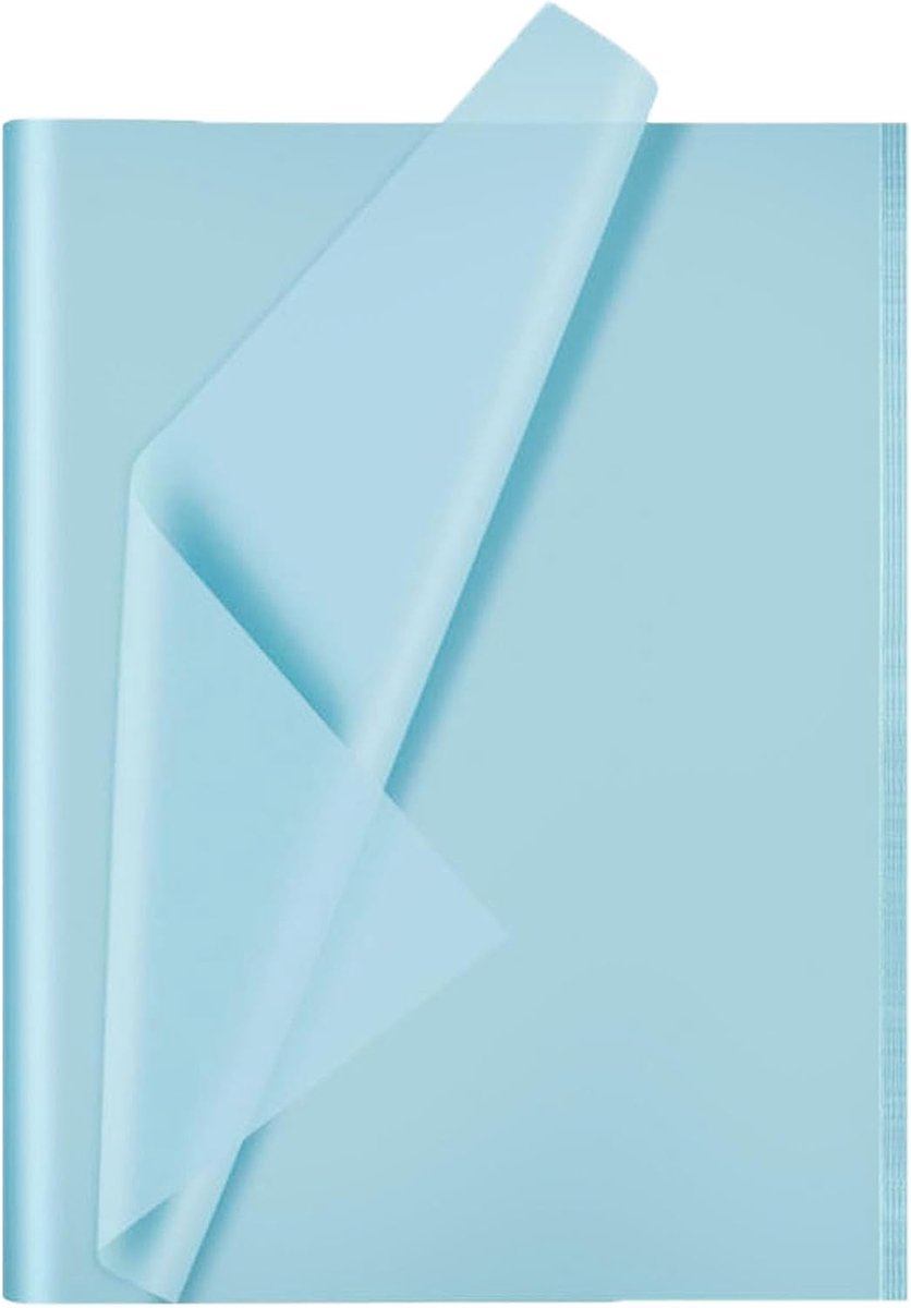 Zijdepapier, blauwe parelglanzend verpakkingsmateriaal, bloemenboeket, glitterpapier, zijdepapiervellen voor verjaardag, knutselen, bruiloft, Kerstmis, feest