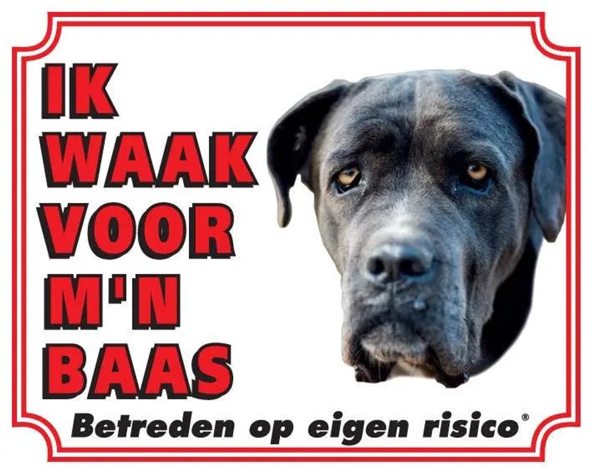 Bol.com Cane Corso Waakbord - Ik waak voor mijn baas aanbieding