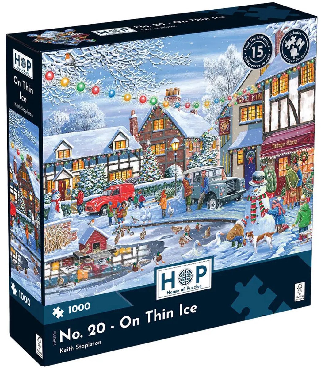 House of Puzzles legpuzzel On Thin Ice 1000 stukjes puzzelplezier.