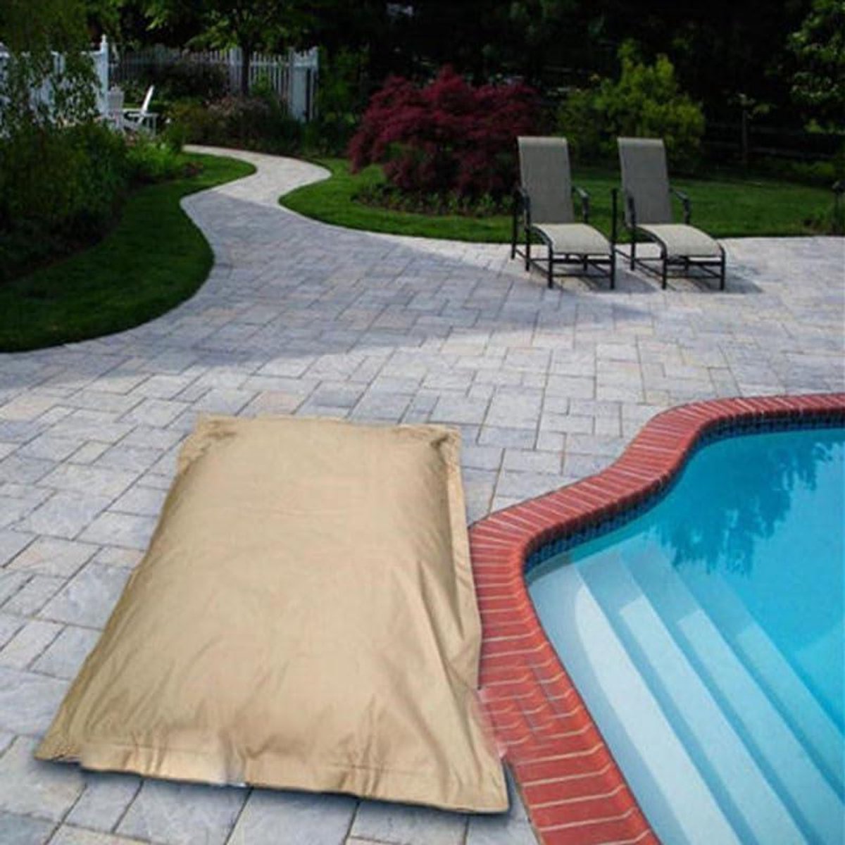 Zitzak Stoel - Zitzak Tuin - Ontspannen Buiten - Waterproof Polyester - 180x140 cm - Beige
