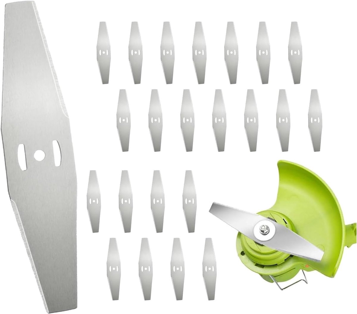 Messen metaal - reservemessen grastrimmer - metalen messen voor grastrimmer accessoires - reservemes metalen lemmet - grastrimmer messen voor tuinverzorging en onkruid verwijderen