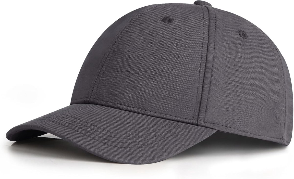 S-XXL linnen baseballpet voor heren voor groot hoofd, zonnebescherming, linnen pet