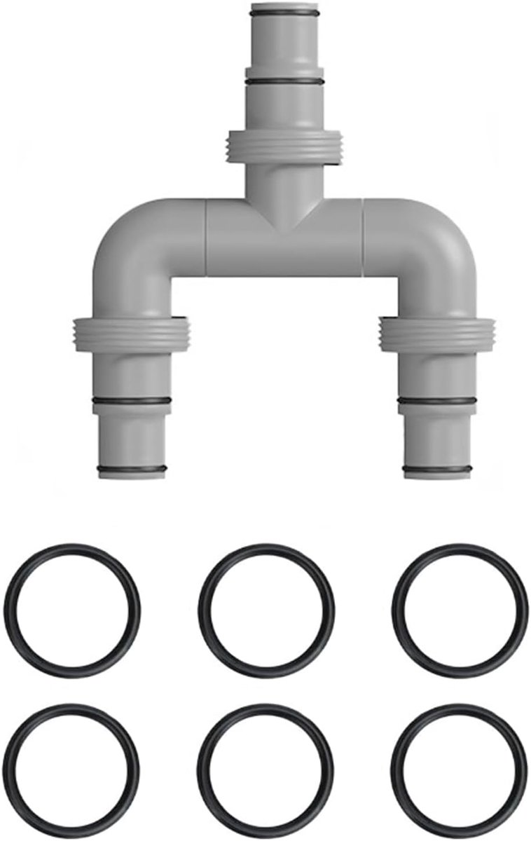 slangverbinder, adapter 38 mm/32 mm diameter, 3-weg zwembadslangconnector voor zwembadslang