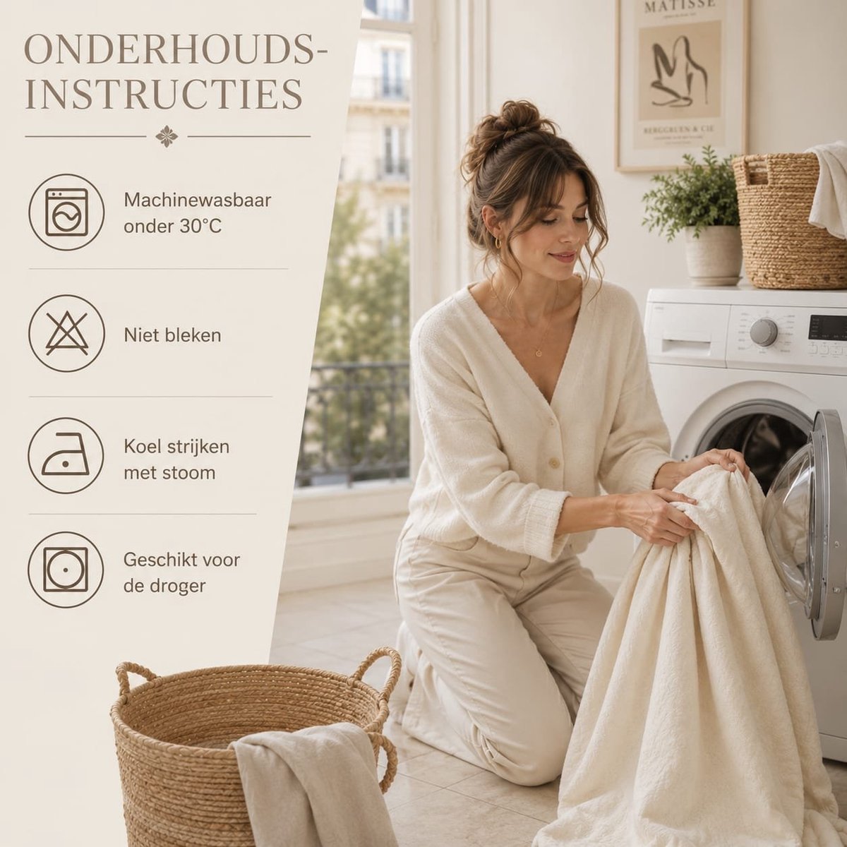 Lano&Go Rond tafelkleed 120 cm champagne - Waterafstotend, linnenlook, afwasbaar - Voor eetkamer, tuin, feest, bruiloften en balkon