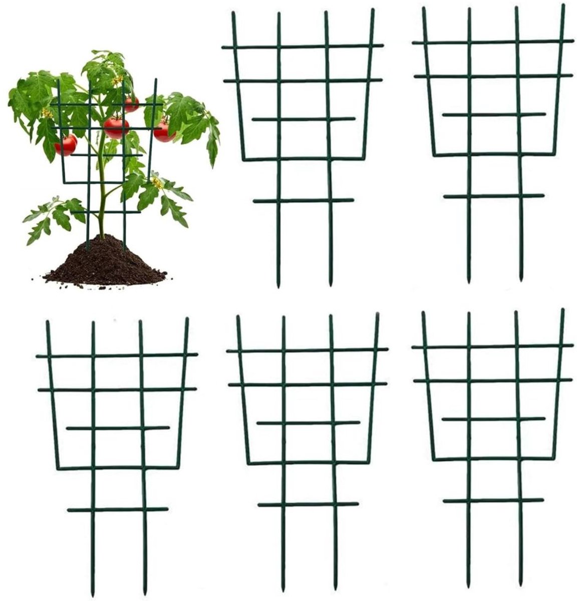 Zavio® Klimrek Planten - Plantensteunen voor Klimplanten - Wandrek voor Buiten - Groen