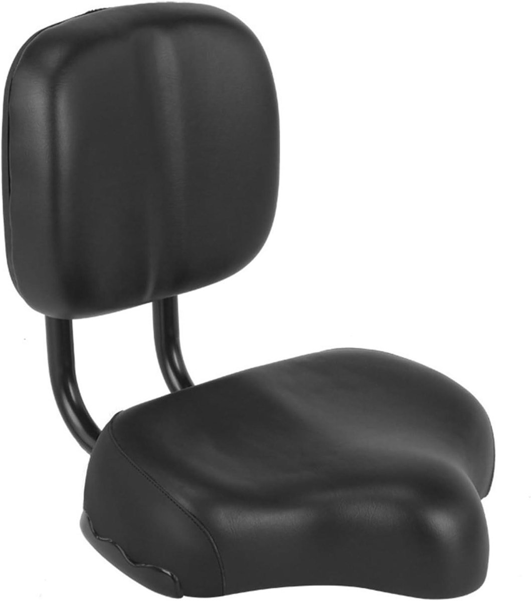 Fietsstoel - Comfort Zadel - Comfortabel Fietsen - Verstelbare Rugleuning - 350 kg Capaciteit - Zwart