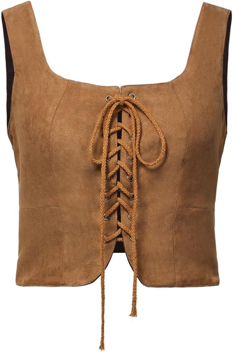 Dames Renaissance vetervest Steampunk Gothic Vest Cosplay Kostuum