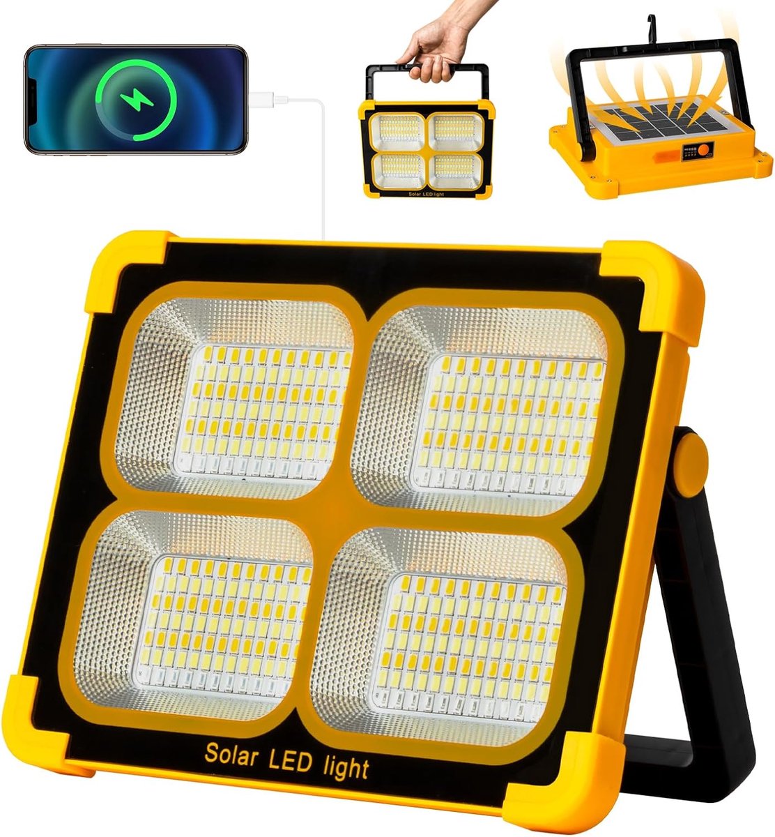 LED bouwlamp 100W - draagbaar - 10000LM helder licht - ideaal voor noodgevallen - ShopVlot