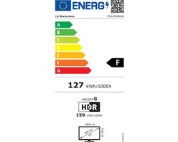 LG 75NU900B6LA 190,5 cm (75") 4K Ultra HD Smart TV Wifi Zwart